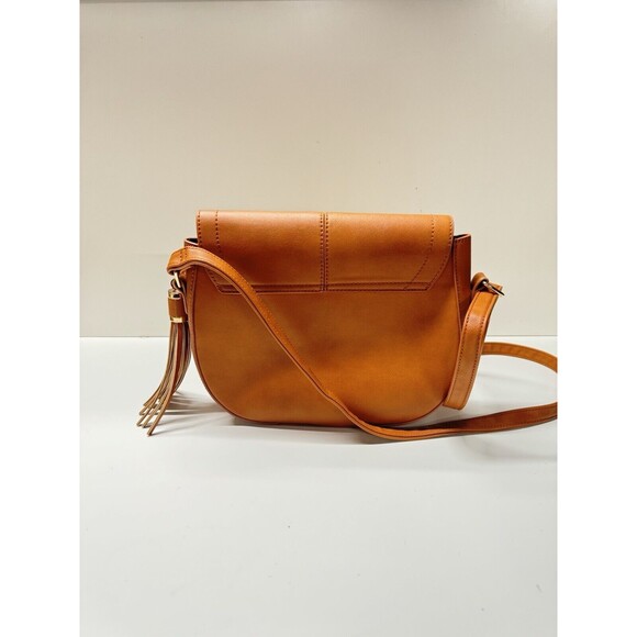 Brown Faux leather crossbody bag for women - Picture 2 of 9